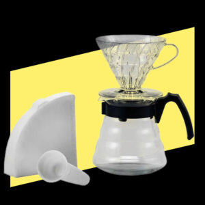 Hario V60 Craft Coffee Maker Kit (dripper + jarra + filtros)