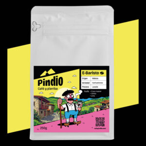 Paquete de café de especialidad E-Baristo de Pindio